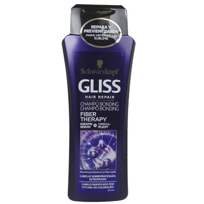 Gliss shampoo 250 ml. Fiber therapy damaged hair.