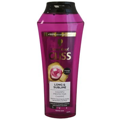 Gliss shampoo 250 ml. Long & sublime greasy hair.