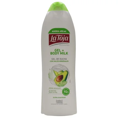 La Toja gel + body milk 650 ml. Avocado.