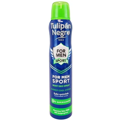 Tulipán Negro deodorant spray 200 ml. For men sport.