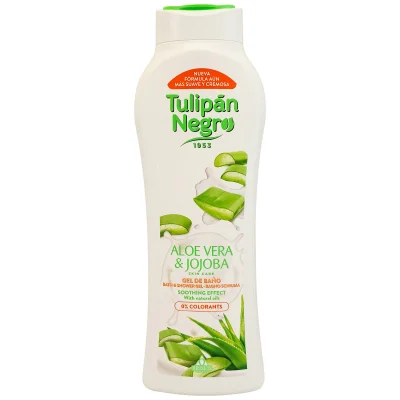 Tulipán Negro shower gel 650 ml. Aloe vera and jojoba.