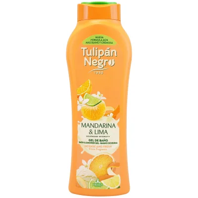 Tulipán Negro shower gel 650 ml. Mandarin and lime.