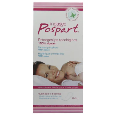 Indasec pospart sanitary towels 24 u. Cotton.
