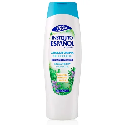 Instituto Español shower gel 750 ml. Lavender, rosemary, and sage Aromatherapy.