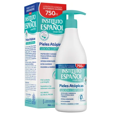 Instituto Español body lotion 750 ml. Atopic skin with dispenser.