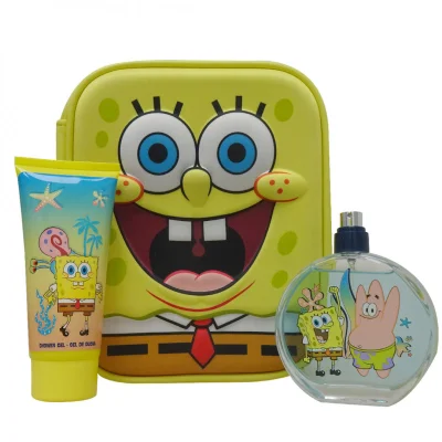 Bob Esponja lunch box. Showergel 100 ml. + Eau de cologne 100 ml.