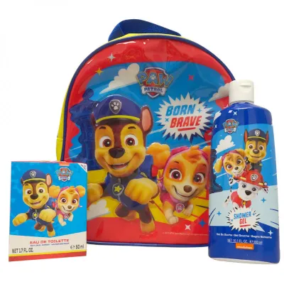 Paw Patrol backpack. Showergel 300 ml. + Eau de cologne 50 ml.