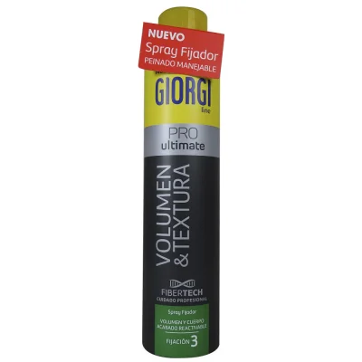 Giorgi fixing spray 250 ml. Volume and reactivatable finish texture n. 3.