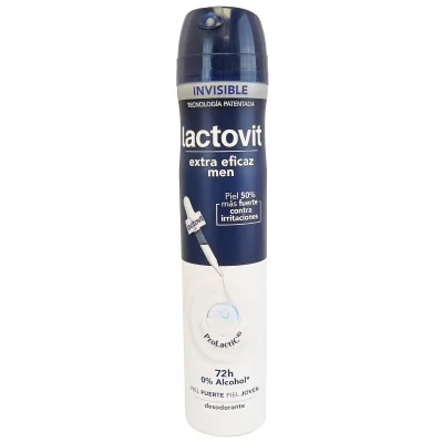 Lactovit deodorant spray 200 ml. 72 hours extra effective for men.