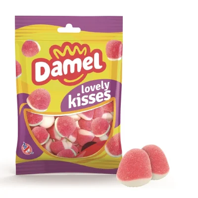 Damel Strawberry Kisses Candy 80g