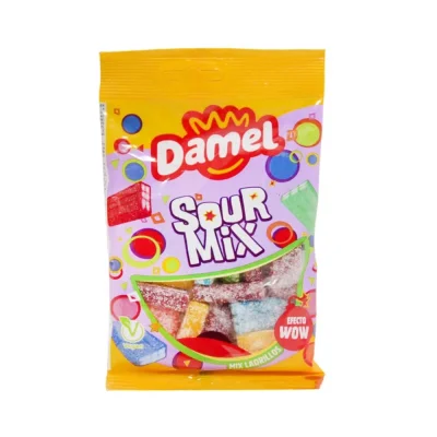 Damel Sour Mix Brick-Shaped Candy 80g