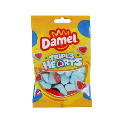 Damel Triple Heart-Shaped Candy 80g