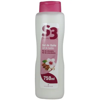S3 shower gel 750 ml. Almond flower.