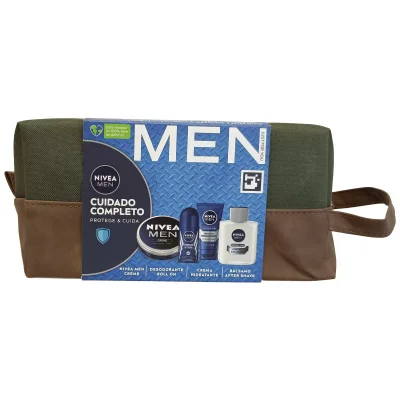 Nivea toiletry bag. Men Complet care cream + After Shave + Moisturizer + Roll-on.