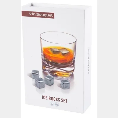 Vin Bouquet - Stainless Steel Ice Rocks 4 PCS - FIE015