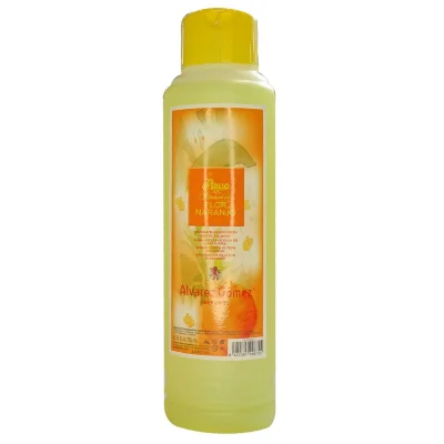Alvarez Gomez cologne 750 ml. Plastic bottle orange flower.
