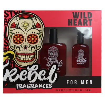 Rebel eau de toilette 100 ml. + 30 ml. Wild heart Man.