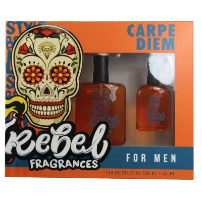 Rebel eau de toilette 100 ml. + 30 ml. Carpe diem Man.