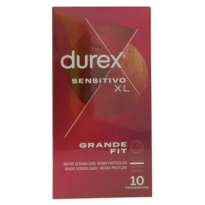 Durex condoms 10 u. Sensitive soft XL.