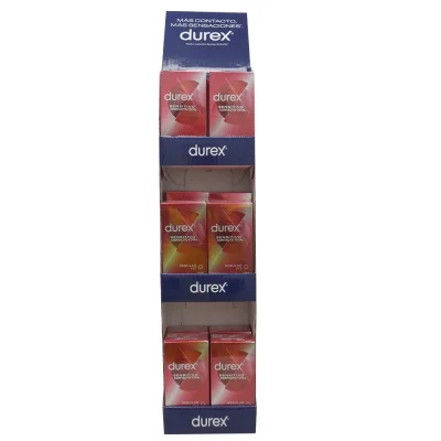 Durex display condoms 12 u. Sensitive total contact.