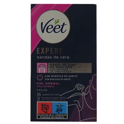 Veet waxing strips 16 u. Armpits normal skin.