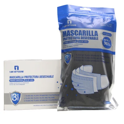 1 Mi store protective facial mask BFE 95% 10X5 u. Black.