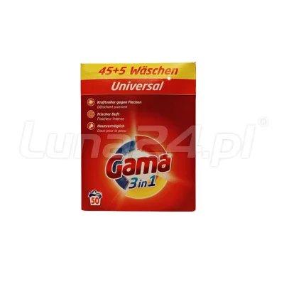 Gama Universal Washing Powder 3kg 50 Washes