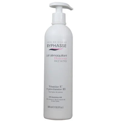 Byphasse cleansing milk 500 ml. Face & eyes all skin types.