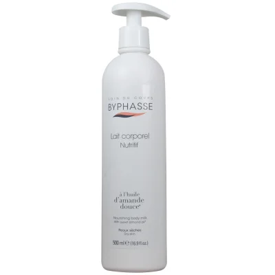 Byphasse body milk 500 ml. Almond oil dry skin.