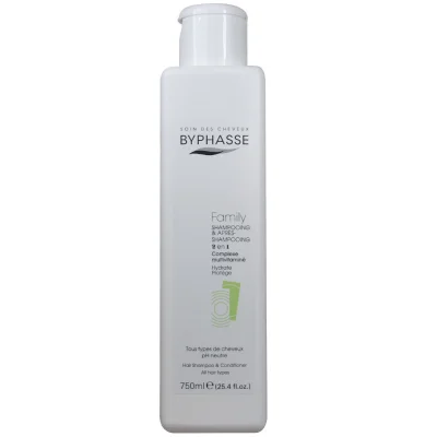 Byphasse family shampoo & conditioner 750 ml. All hair types.