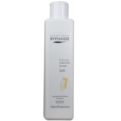 Byphasse family shampoo 750 ml. With egg all hair types.