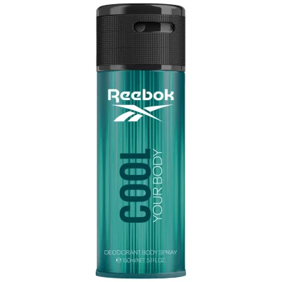 Reebok spray deodorant 150 ml. Cool your body man.