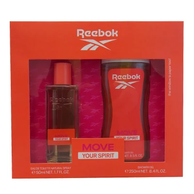 Reebok pack gel 250 ml. + EDT 50 ml. Move your spirit woman.