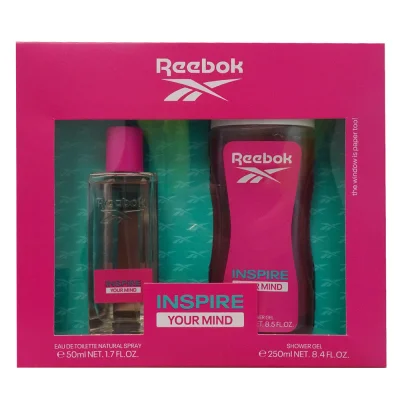 Reebok pack gel 250 ml. + EDT 50 ml. Inspire your mind woman.