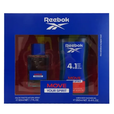 Reebok pack gel 250 ml. + EDT 50 ml. Move your spirit.