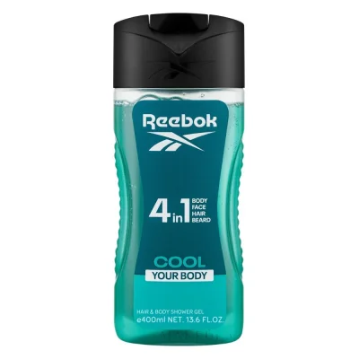 Reebok Cool Your Body 4in1 Hair & Body Shower Gel 400 ml - 13.6 fl oz