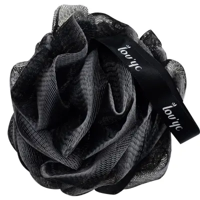 Lov'yc exfoliating bath sponge 1 u. Infused Bamboo Charcoal.