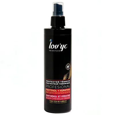 Lov'yc hair thermal protector 300 ml. Pantenol & Keratina.