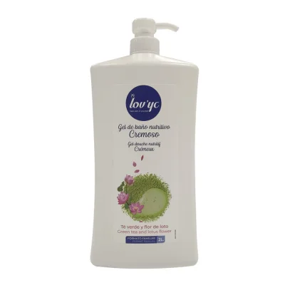 Lov'yc shower gel 2 L. Creamy green tea & lotus flower.
