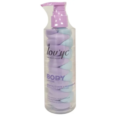 Lov'yc body milk 215 ml. Swirl dual tone with hyaluronic acid.