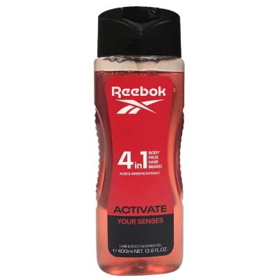 Reebok gel 400 ml. Activate your senses man 4 in 1.