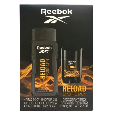 Reebok pack gel 400 ml. + stick 80 g. Reload.