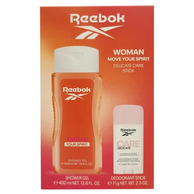 Reebok pack gel 400 ml. + Stick Care Delicate 71 g. Move Your Spirit.