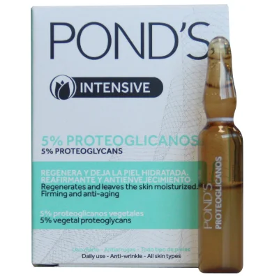 Ponds facial ampoule 2 u. Proteglicanos regenerates and hydrates.