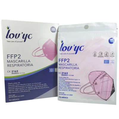 Lov'yc protective facial mask FFP2 - 1 u. Pink minibox.