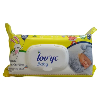 Lov'yc wipes 120 u. Baby aloe vera.
