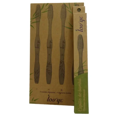 Lov'yc bamboo toothbrush 1 u. Minibox 24 u.