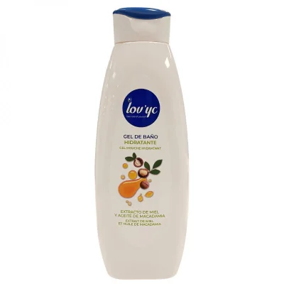 Lov'yc bath gel 750 ml. Moisturizing honey extract and macadamia oil.