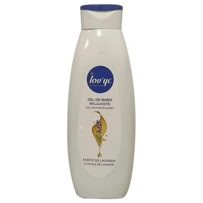 Lov'yc bath gel 750 ml. Relaxing lavender oil.