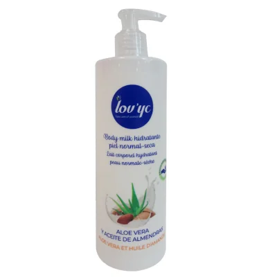 Lov'yc body milk 400 ml. Almond milk moisturizing dry skin.